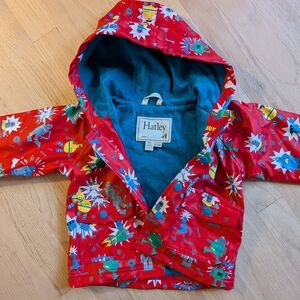 Hatley Red Robot Print Kids Raincoat